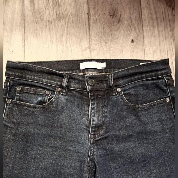 Tory Burch Cropped Skinny Jeans Denim Dark Wash Size 28 - Picture 3 of 9